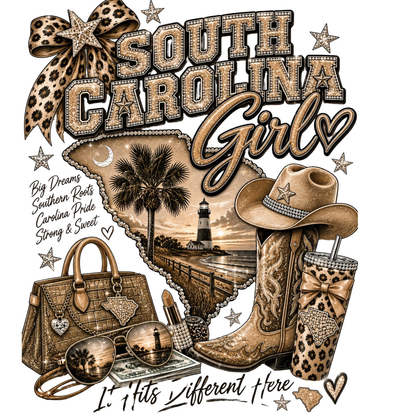South Carolina Girl ready-made print