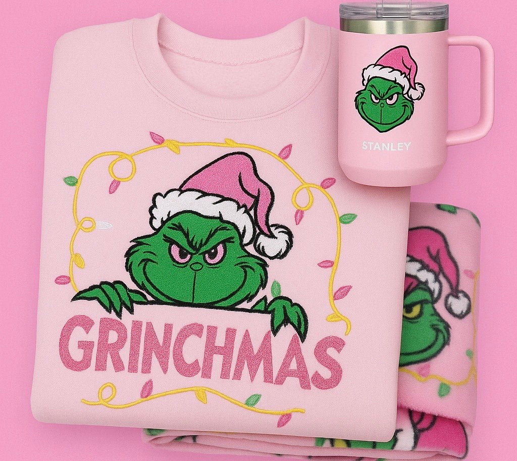 Pink Grinch Christmas Gift