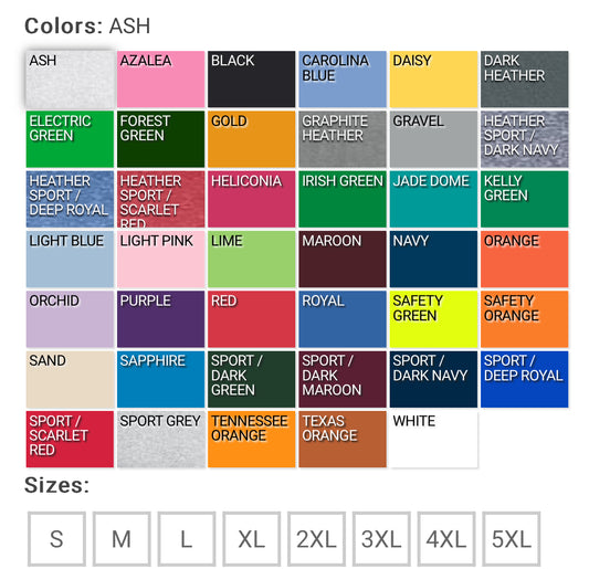 T-shirt Colors