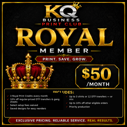 KQ Business Print Club Royal Member $50 monthly membership