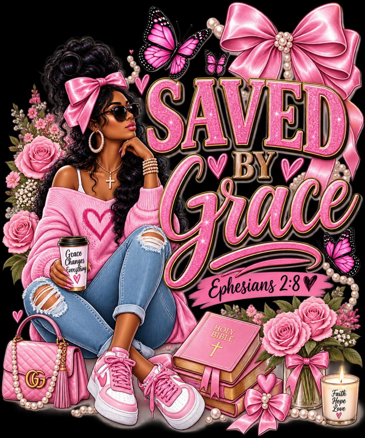 Saved By Grace ready-made print