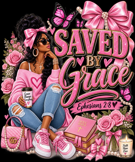 Saved By Grace ready-made print