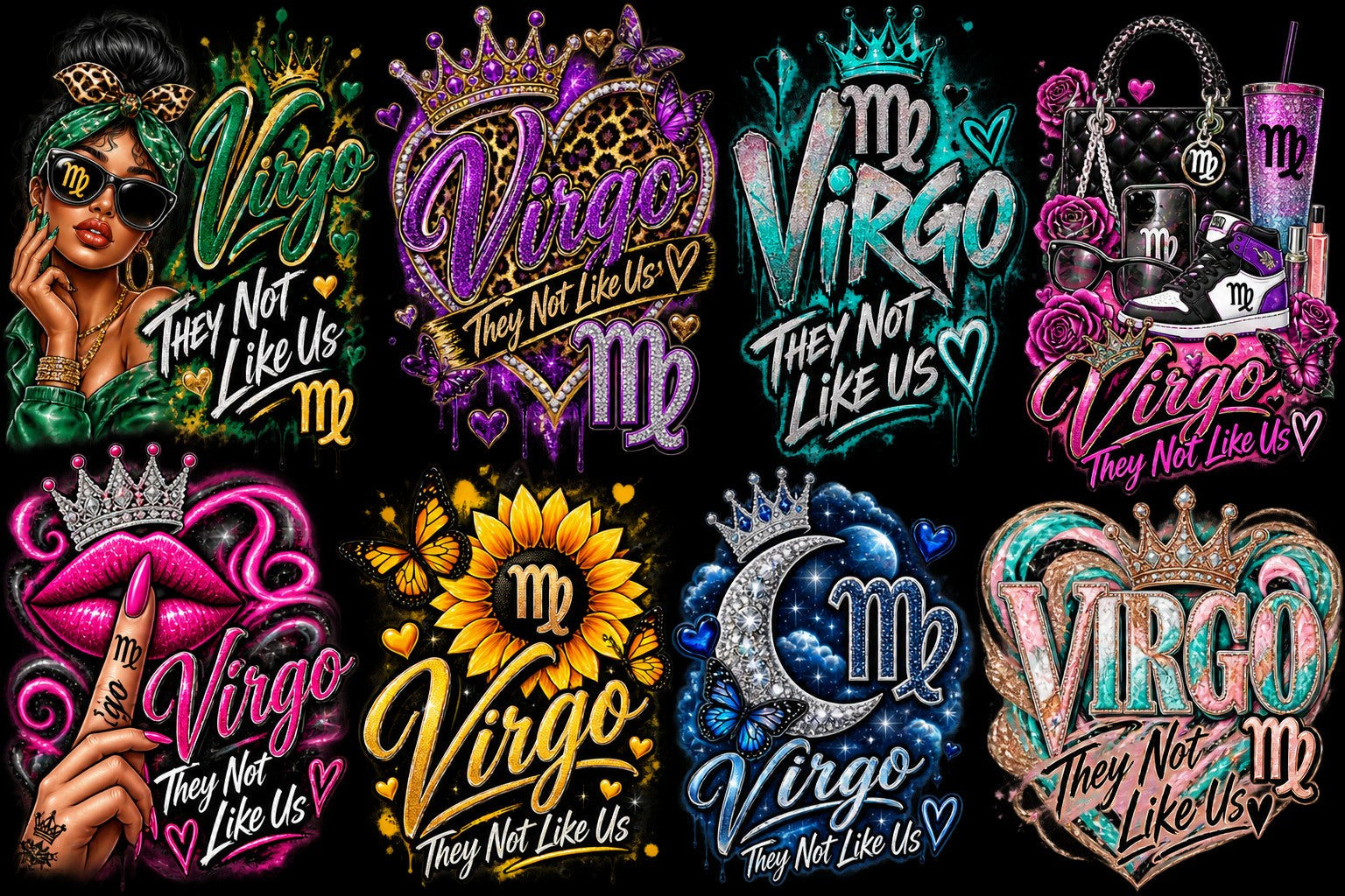 Virgo Birthday Special designs 9 through 16